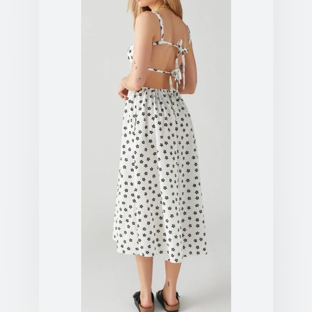 For Love And Lemons White and Black Floral Maxi Dress - Picture 3 of 6